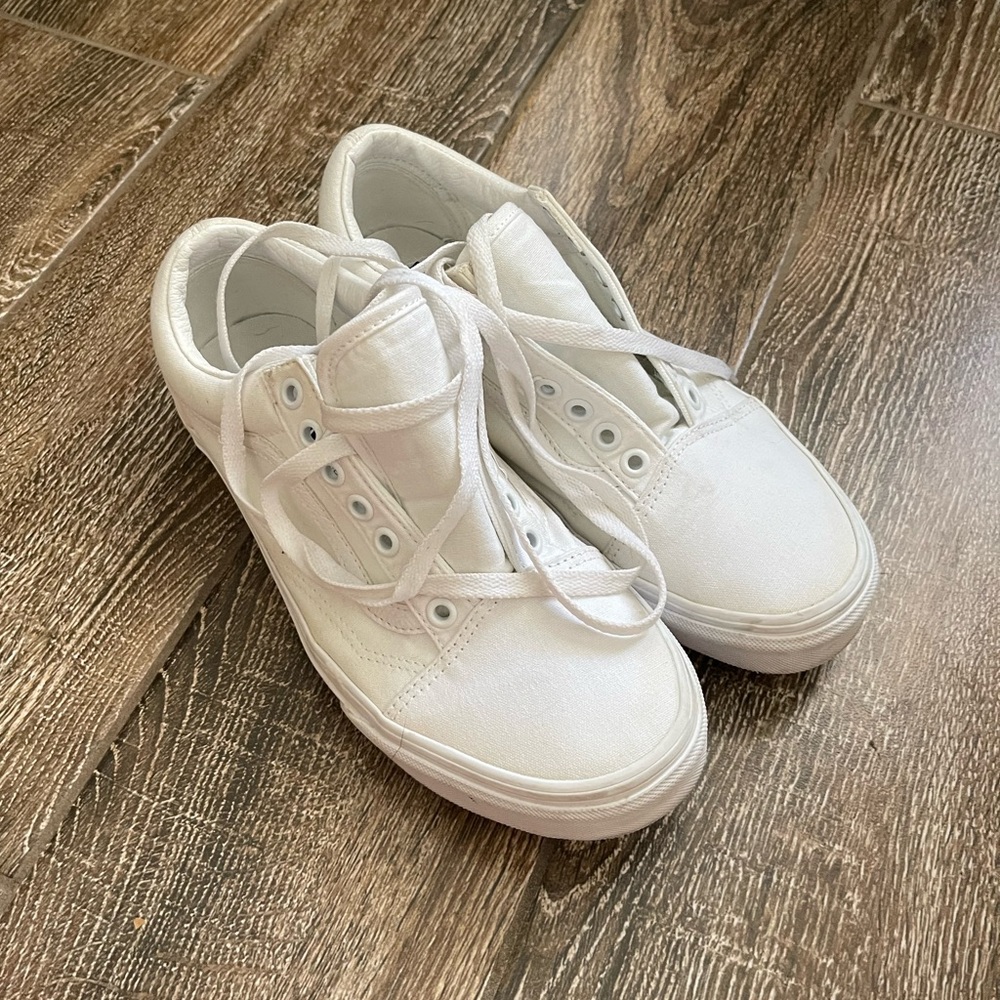 VANS Canvas Old Skool True White Shoes